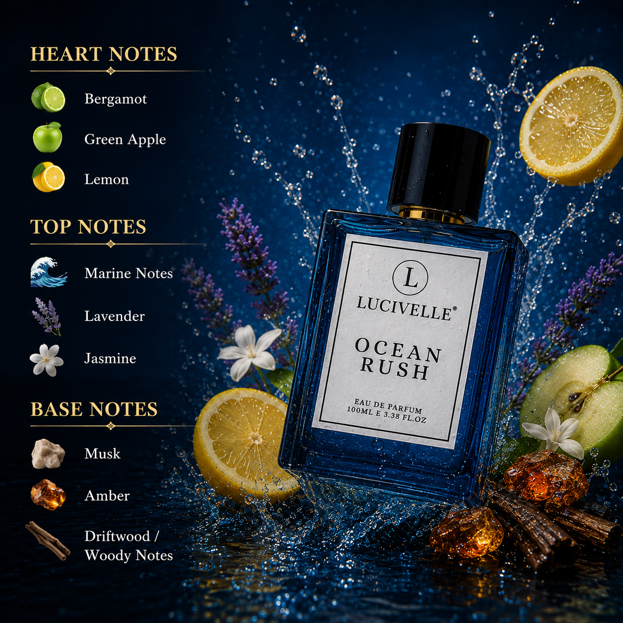 Ocean Rush – Aqua Fresh | Eau de Parfum - 100 ML