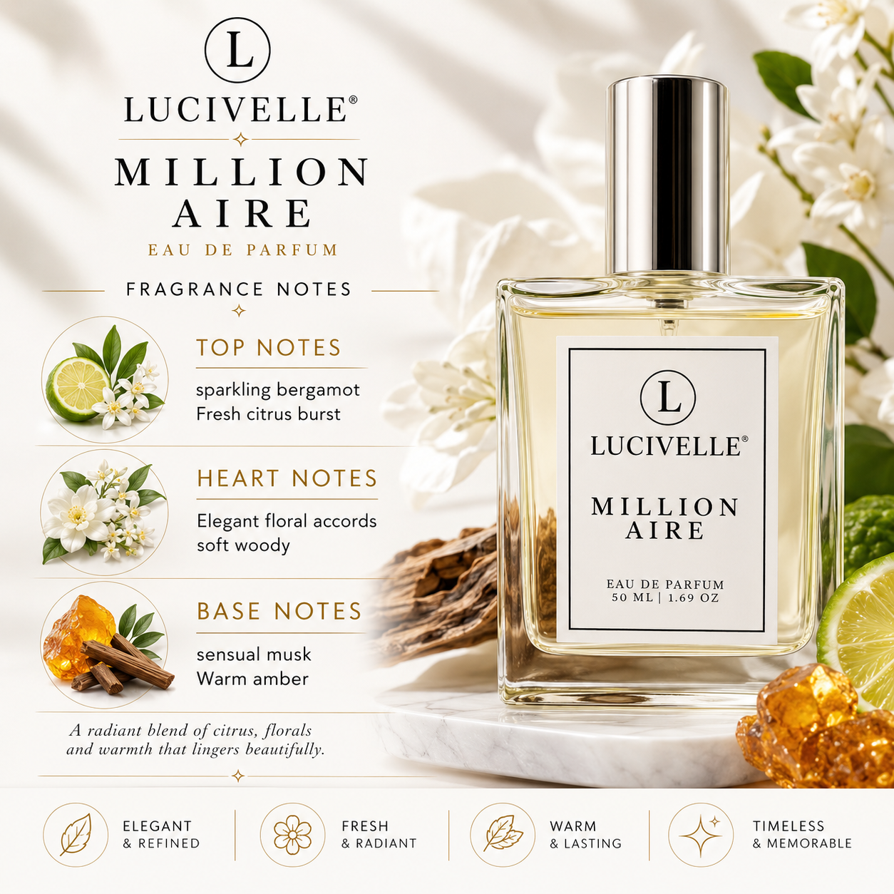 Million Aire Royale luxury perfume lifestyle shot
