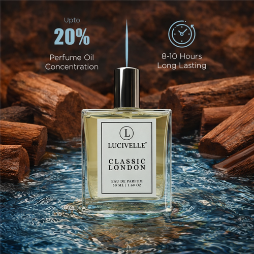 Classic London Signature Noir perfume bottle close-up