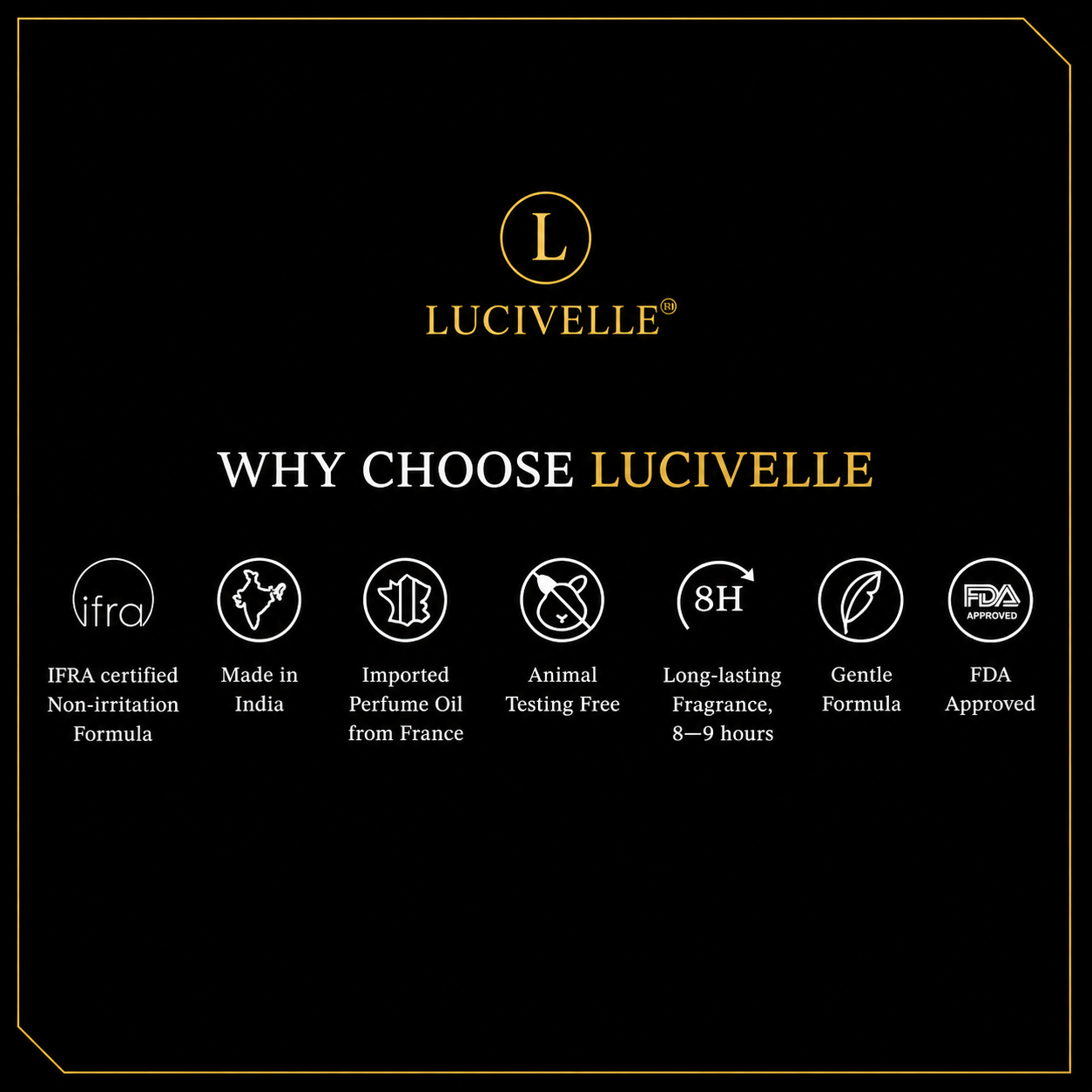 Why choose Lucivelle Million Aire Royale premium long-lasting fragrance