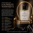 Wanted X Noir fragrance packaging